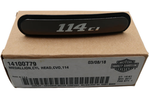 14100779 NEW OEM HARLEY CVO SCREAMIN EAGLE 114CI CYLINDER HEAD MEDALLION