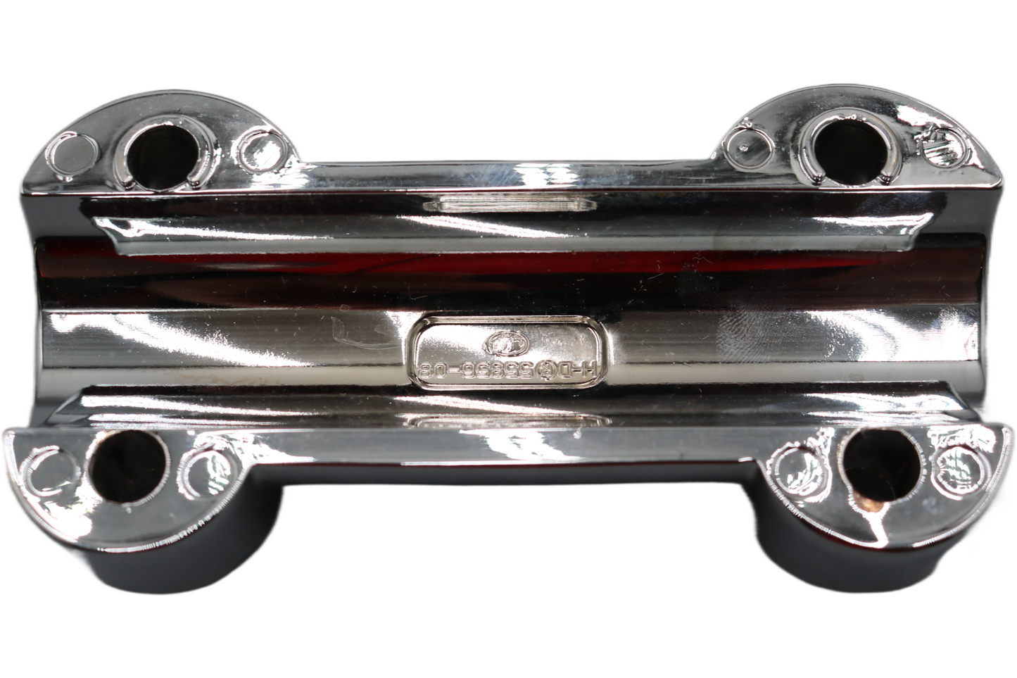 56895-08 NEW OEM 2006-2008 HARLEY-DAVIDSON DYNA CHROME HANDLEBAR CLAMP