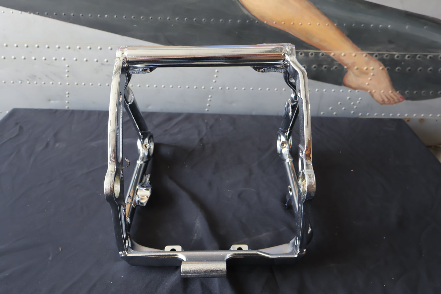 48663-08 NEW OEM 2008-2011 HARLEY-DAVIDSON FXCW/C SOFTAIL ROCKER CHROME SWINGARM
