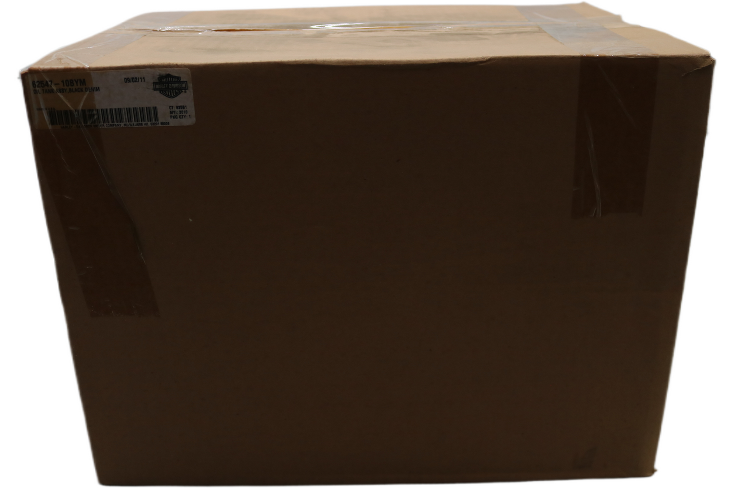 62547-10BYM NEW OEM 2008-2011 HARLEY-DAVIDSON FXCW/C ROCKER OIL TANK BLACK DENIM