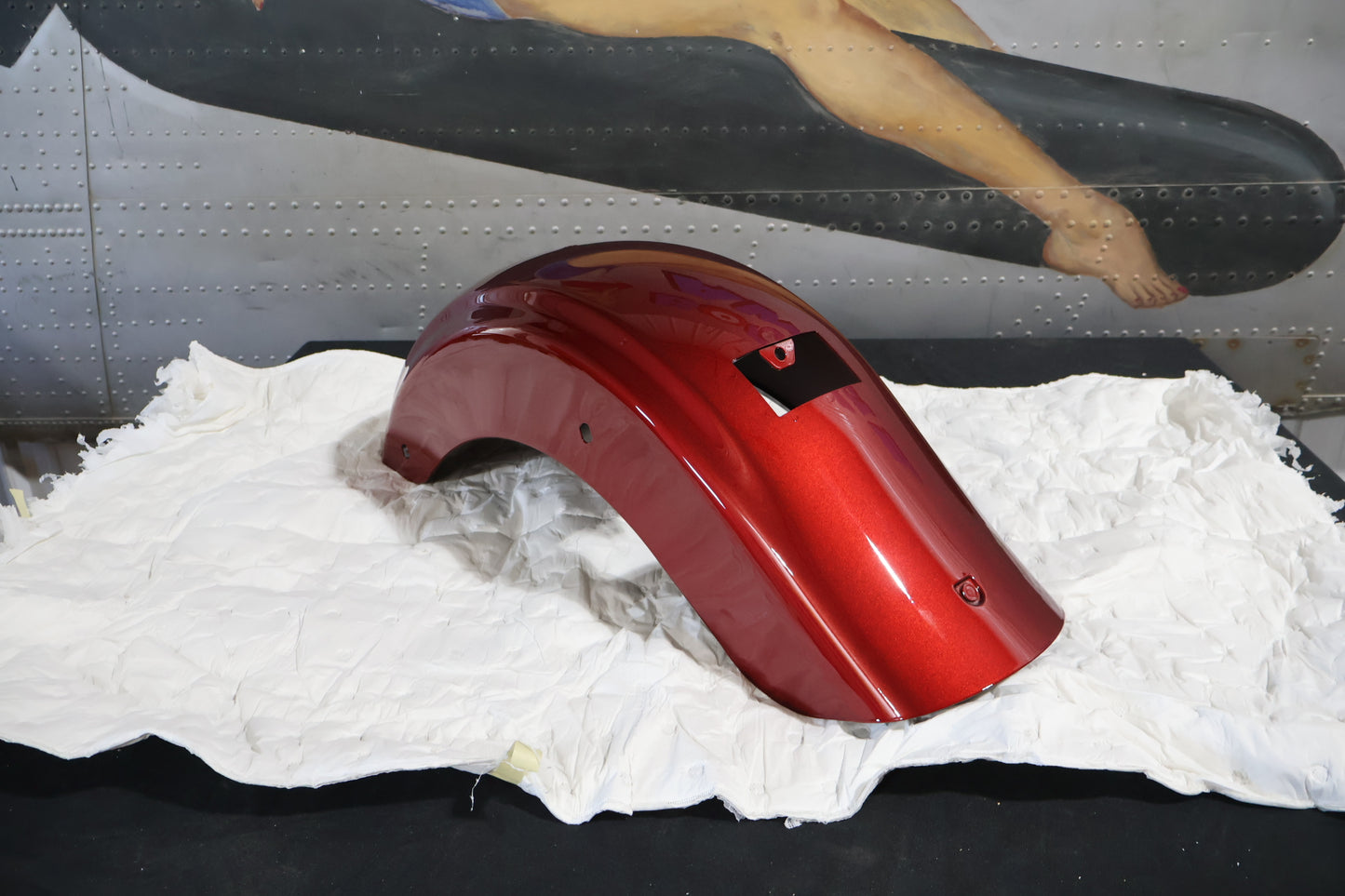 59500369DAA NEW OEM 2016 HARLEY-DAVIDSON FLTRUSE CVO RUBY RED REAR FENDER
