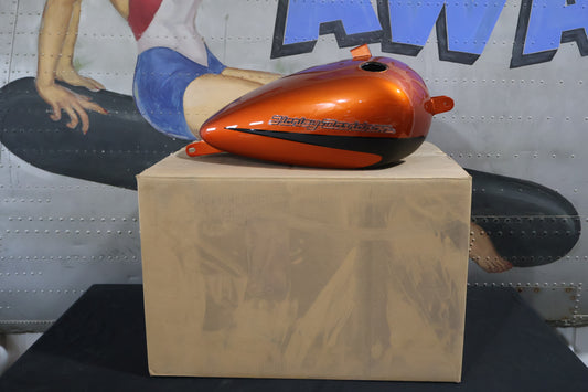 61000619ELF NEW OEM 2019 HARLEY-DAVIDSON FXFBS FATBOB FUEL TANK SCORCHED ORANGE
