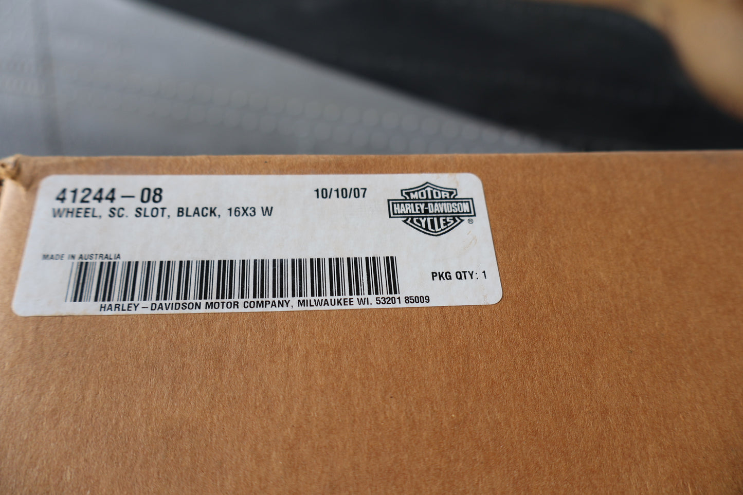 41244-08 NEW OEM 2004-2008 HARLEY-DAVIDSON SIDECAR TLE RLE ULTRA WHEEL