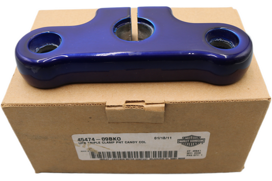 45474-09BKO NEW OEM 2009 HARLEY-DAVIDSON FXSTSSE3 SPRINGER UPPER TRIPLE CLAMP