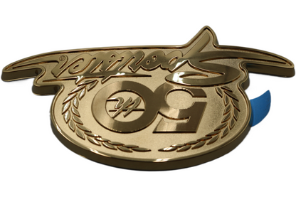 62325-07 NEW OEM 2007 HARLEY-DAVIDSON SPORTSTER 50TH ANV RT FUEL TANK MEDALLION