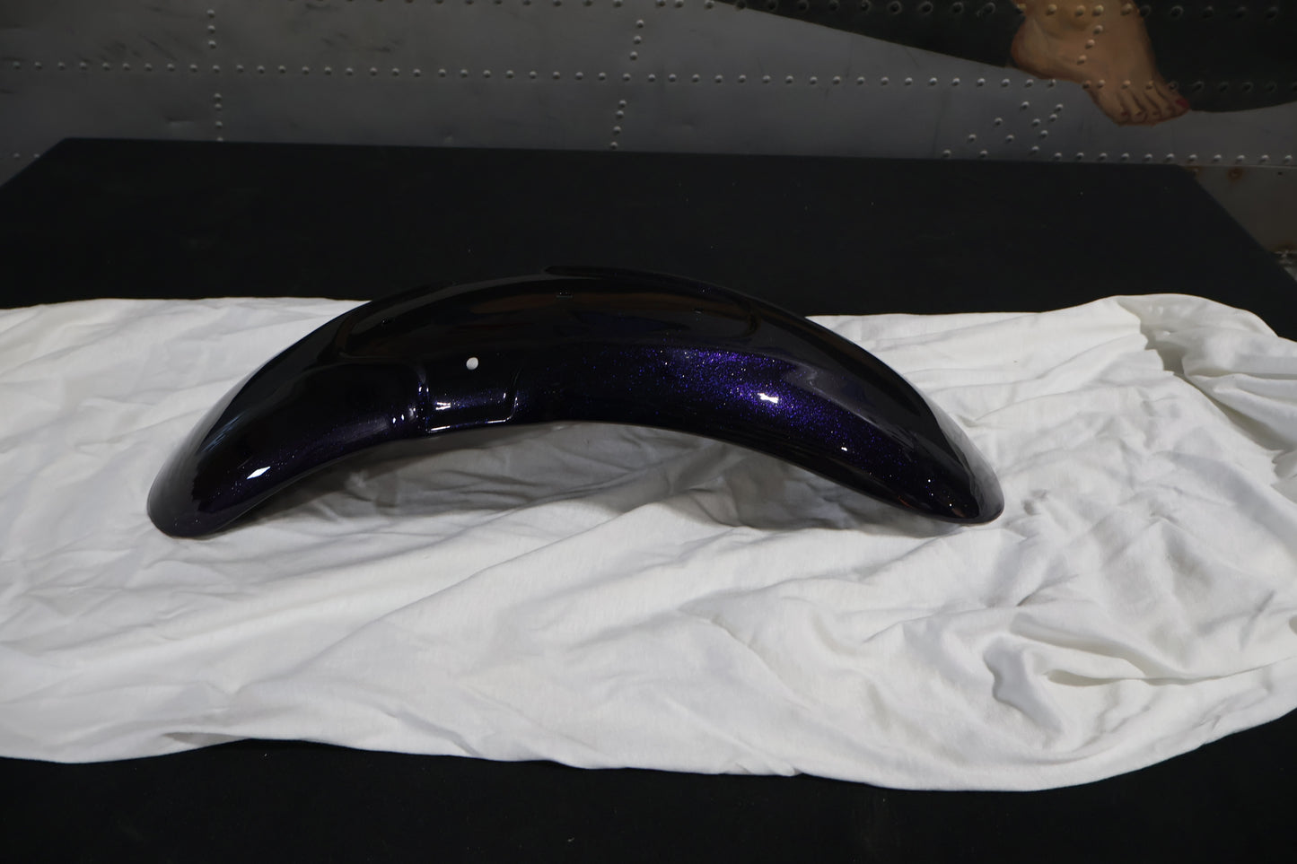 59789-09CWR NEW OEM 2009 HARLEY-DAVIDSON VRSCAW VROD FRONT FENDER BIG PURPLE