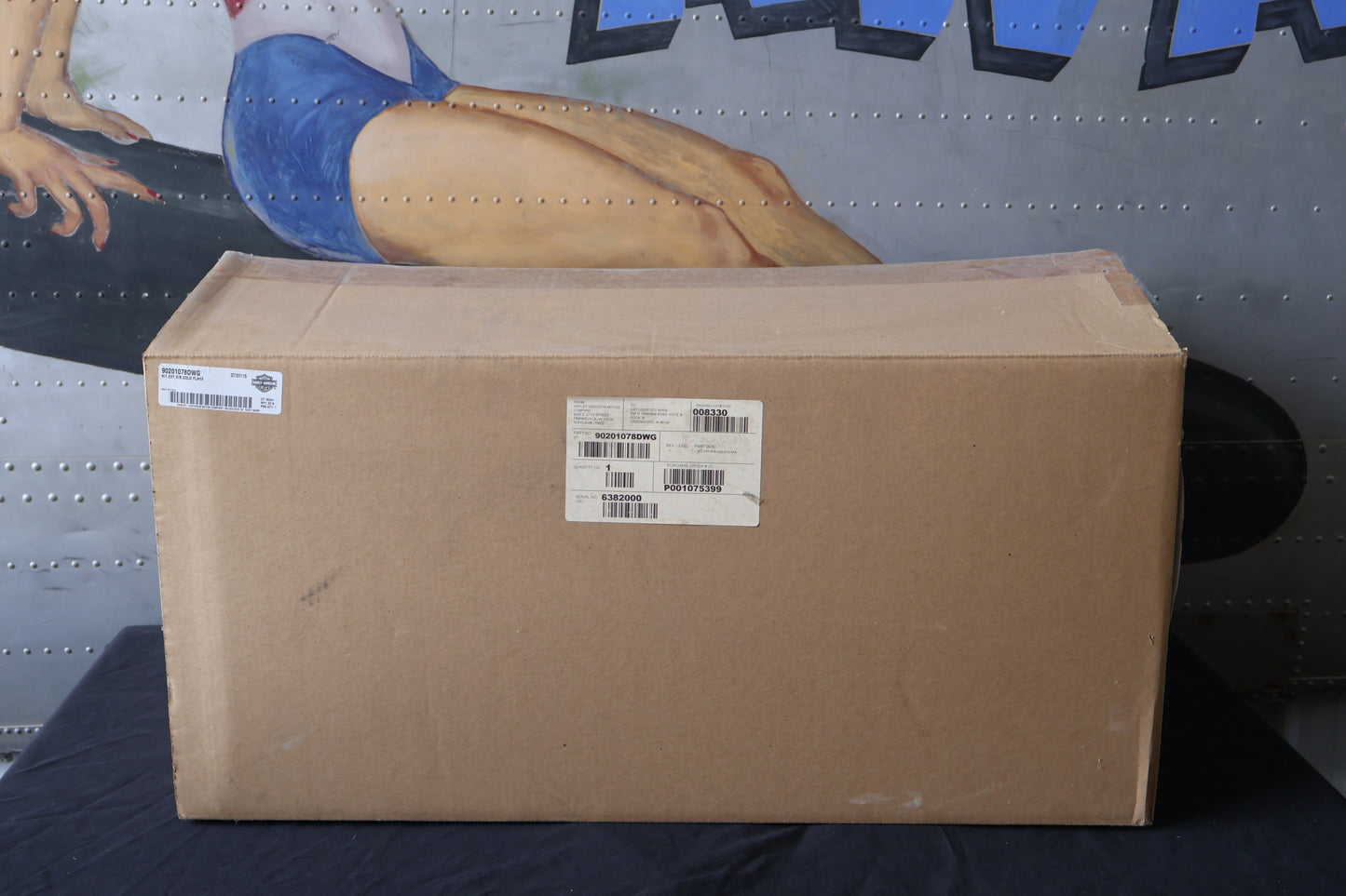90201078DWG NEW OEM 2014-2023 HARLEY-DAVIDSON TOURING SADDLEBAG KIT GOLD FLAKE
