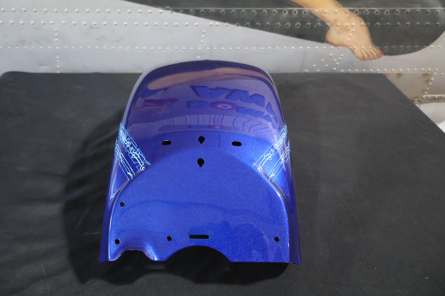 59500746ELE NEW OEM 2019 HARLEY-DAVIDSON FLFBS SOFTAIL FATBOY R FENDER BLUE MAX