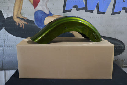59500369EDC NEW OEM 2017 HARLEY-DAVIDSON FLHTKSE  CVO REAR FENDER OLIVE SPIKED