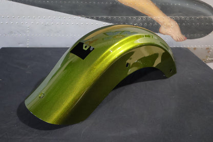 59500369EDC NEW OEM 2017 HARLEY-DAVIDSON FLHTKSE  CVO REAR FENDER OLIVE SPIKED