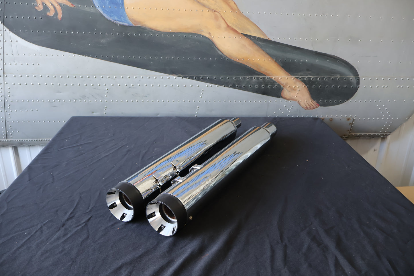 144-65226 NEW SUPERTRAPP 4" STOUT MUFFLERS FITS 2017-2025 HARLEY-DAVIDSON TOURIN