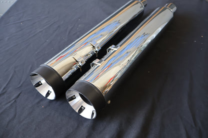 144-65226 NEW SUPERTRAPP 4" STOUT MUFFLERS FITS 2017-2025 HARLEY-DAVIDSON TOURIN