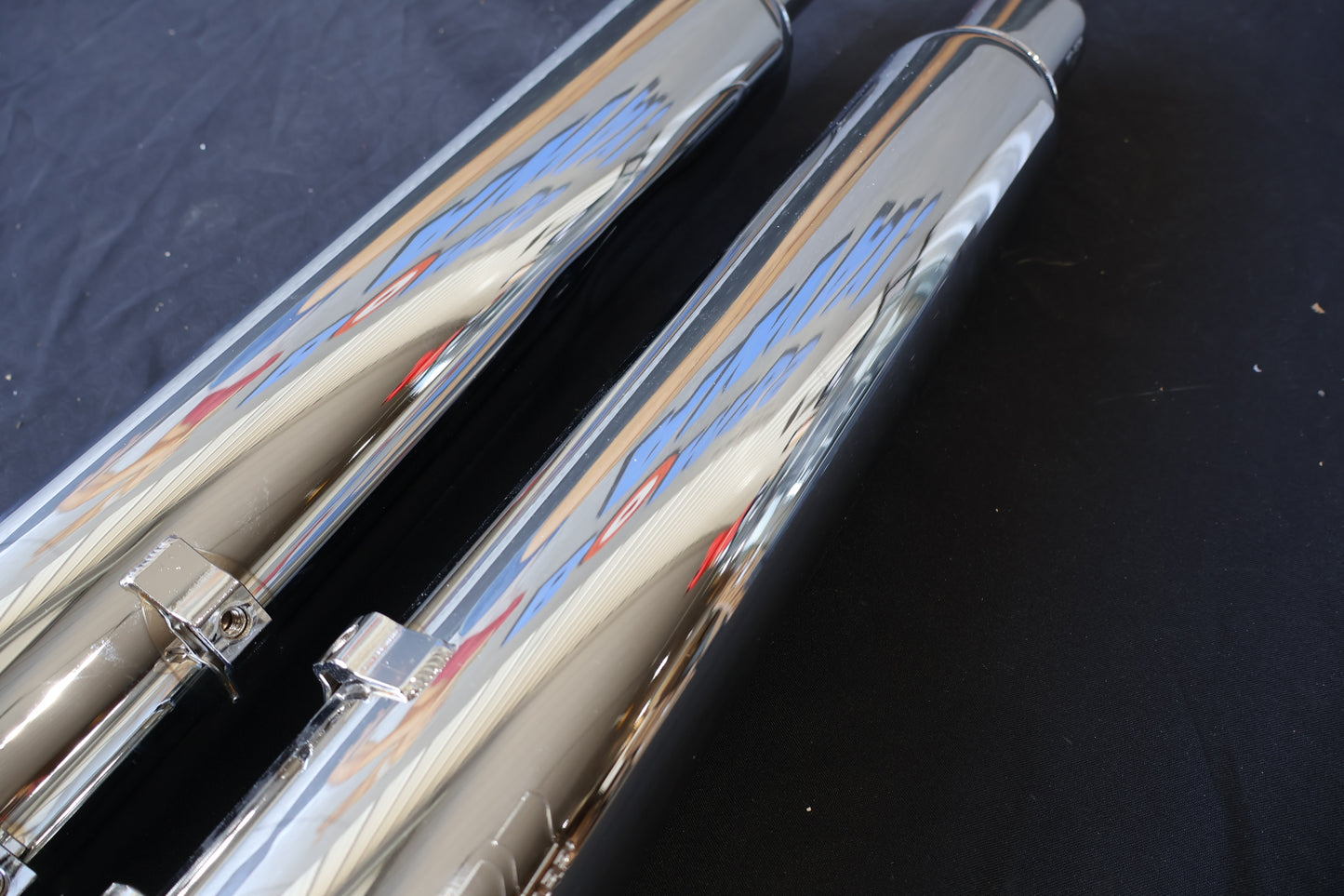 144-65226 NEW SUPERTRAPP 4" STOUT MUFFLERS FITS 2017-2025 HARLEY-DAVIDSON TOURIN