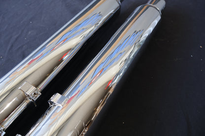 144-65226 NEW SUPERTRAPP 4" STOUT MUFFLERS FITS 2017-2025 HARLEY-DAVIDSON TOURIN