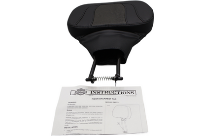 52300008 NEW OEM 1988-2024 HARLEY-DAVIDSON TOURING RIDER BACKREST SEAT CVO