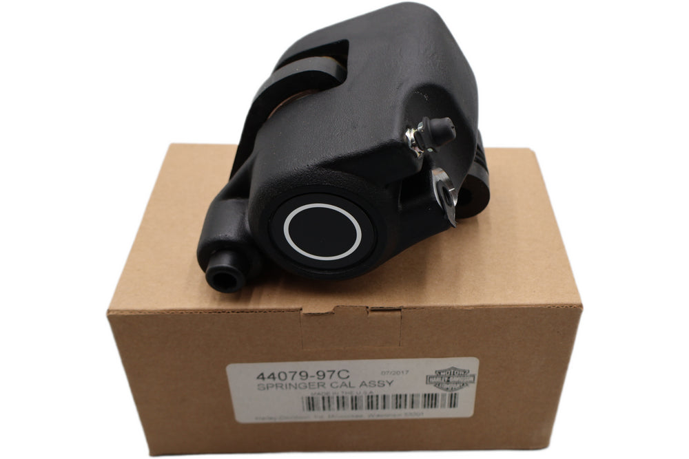 44079-97C NEW OEM 1997-2011 HARLEY-DAVIDSON SPRINGER FRONT BRAKE CALIPER FLSTS