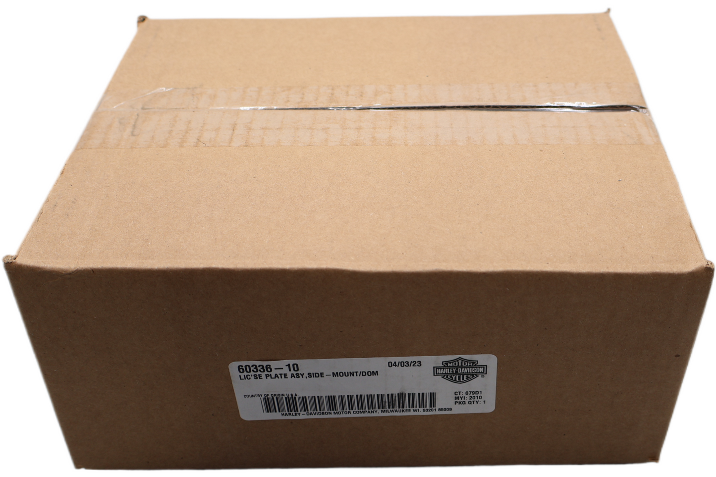 60336-10 NEW OEM 2010-2017 HARLEY-DAVIDSON DYNA LICENSE PLATE BRACKET MOUNT