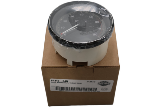 67348-04D NEW OEM 2004-2013 HARLEY-DAVIDSON TOURING TACH REDLINE 5500 4"