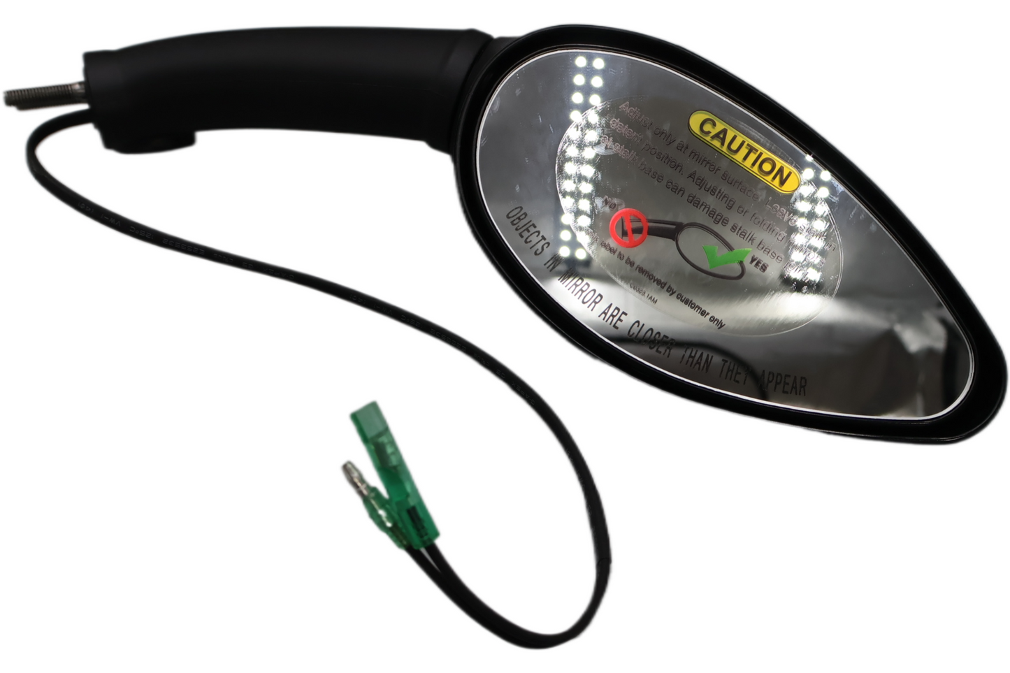 N0162.1AMC NEW OEM 2008-2010 BUELL 1125R RIGHT MIRROR W/LED TURN SIGNAL