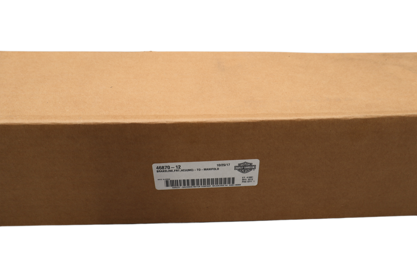 46870-12 NEW OEM 2012-2017 HARLEY-DAVIDSON FXD DYNA ABS BRAKELINE FRT HCU-TO-MAN