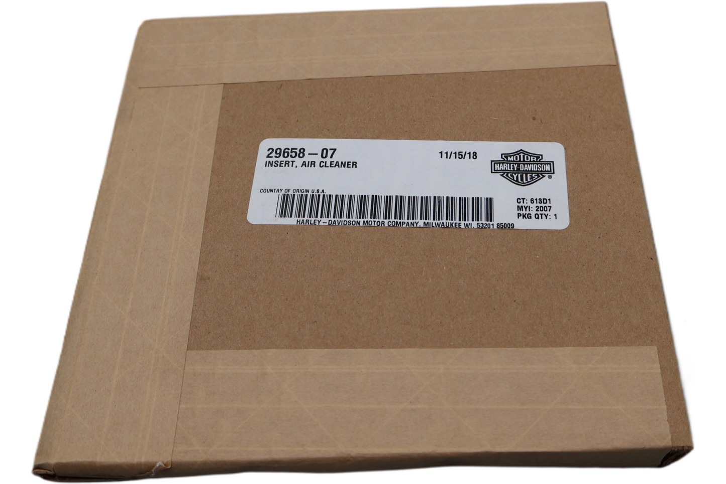 29658-07 NEW OEM 2007-2015 HARLEY-DAVIDSON SOFTAIL 96CI AIR CLEANER TRIM INSERT