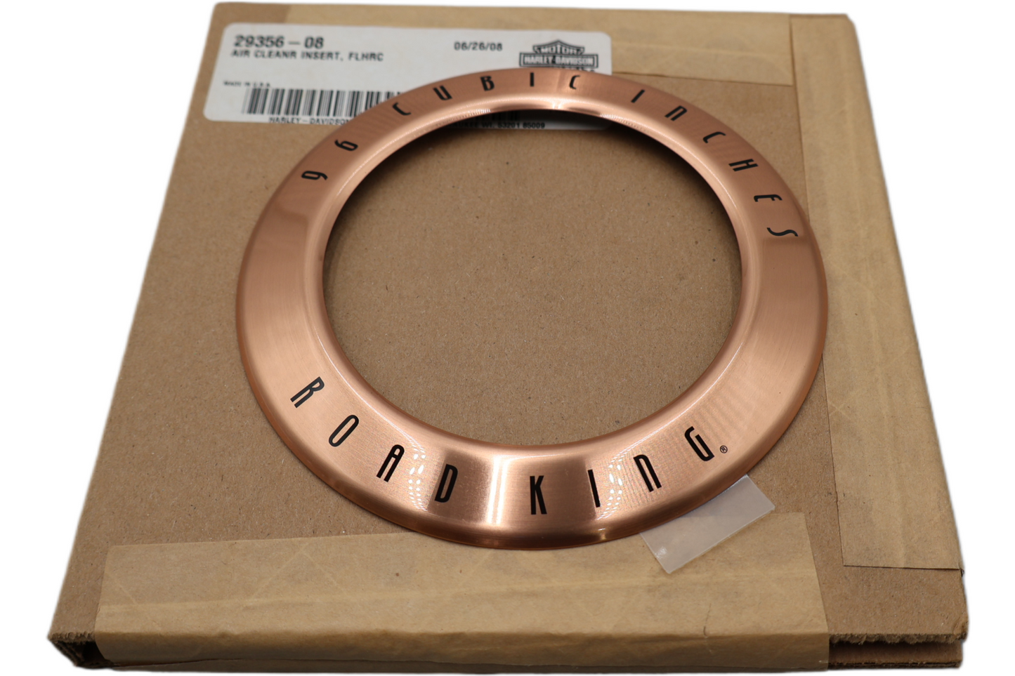 29356-08 NEW OEM 2008 HARLEY-DAVIDSON FLHRC ROADKING AIR CLEANER INSERT 105TH