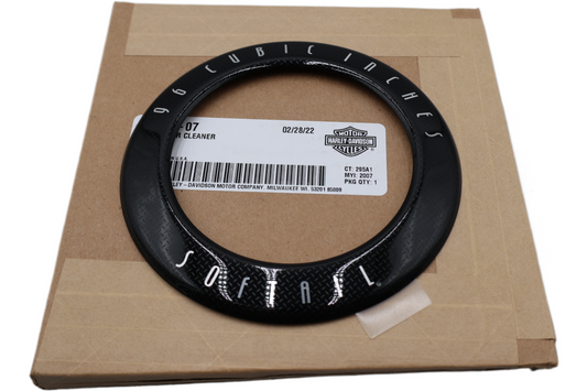 29660-07 NEW OEM 2007-2015 HARLEY-DAVIDSON SOFTAIL 96CI AIR CLEANER INSERT GLOSS BLACK