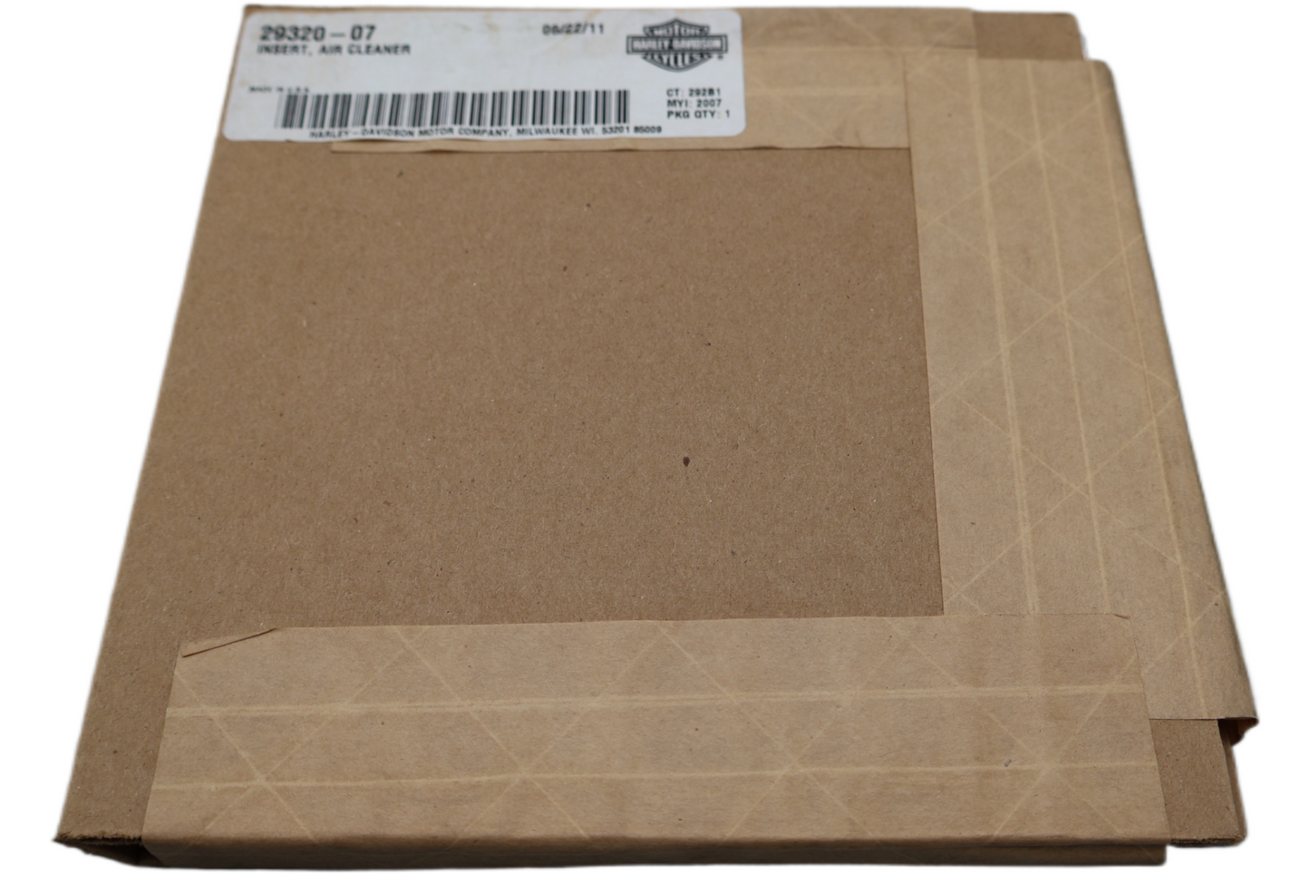29320-07 NEW OEM 2007 HARLEY-DAVIDSON DYNA LOW RIDER AIR CLEANER INSERT