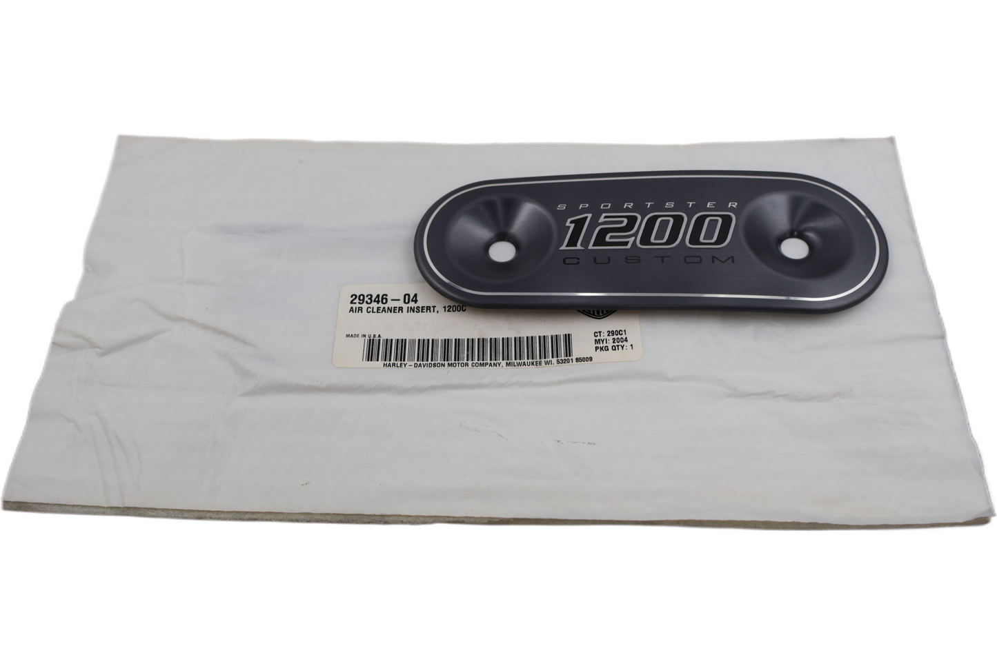 29346-04 NEW OEM 2004-2022 HARLEY-DAVIDSON SPORTSTER XL1200C AIR CLEANER INSERT