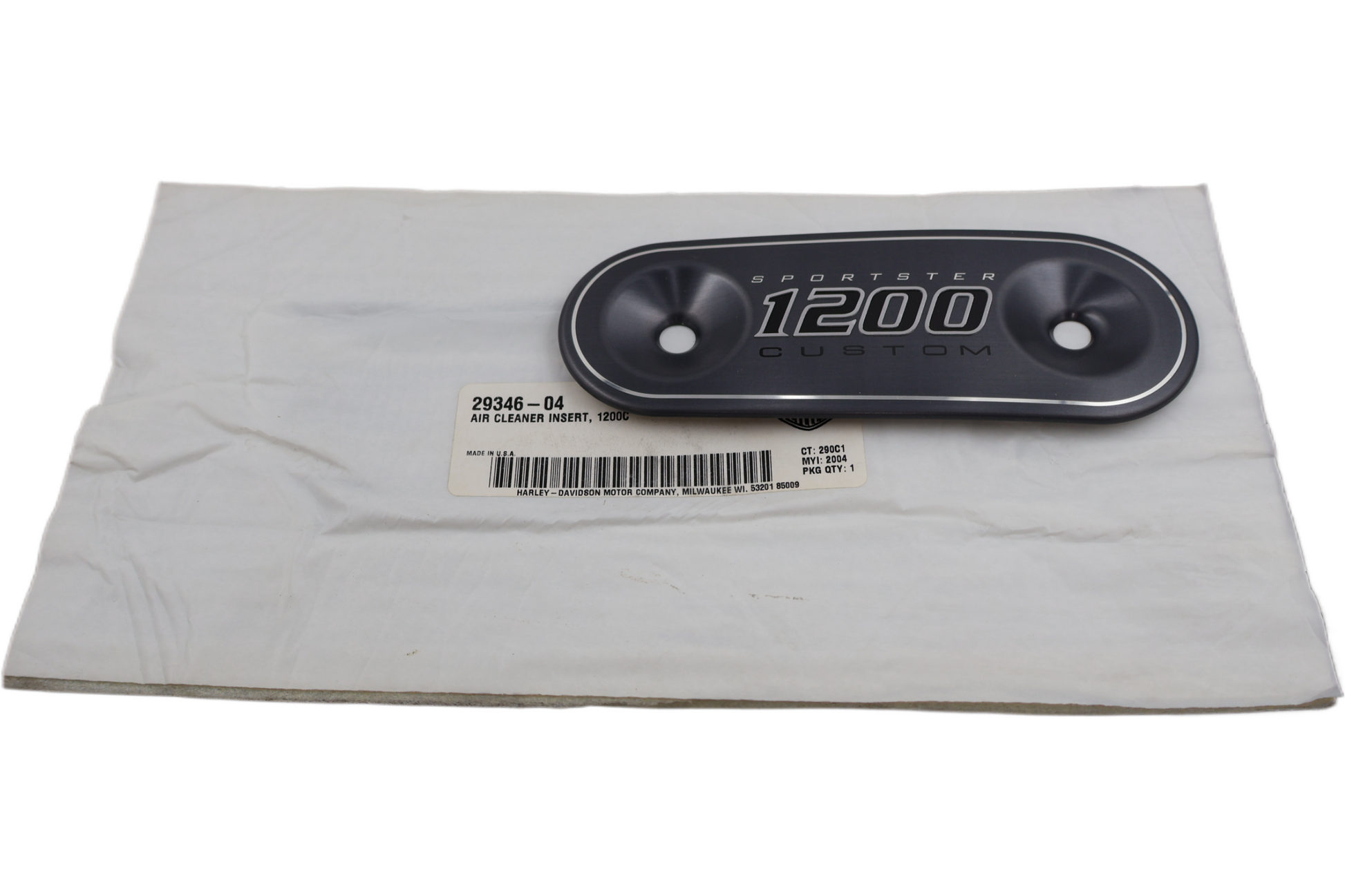 29346-04 NEW OEM 2004-2022 HARLEY-DAVIDSON SPORTSTER XL1200C AIR CLEANER INSERT