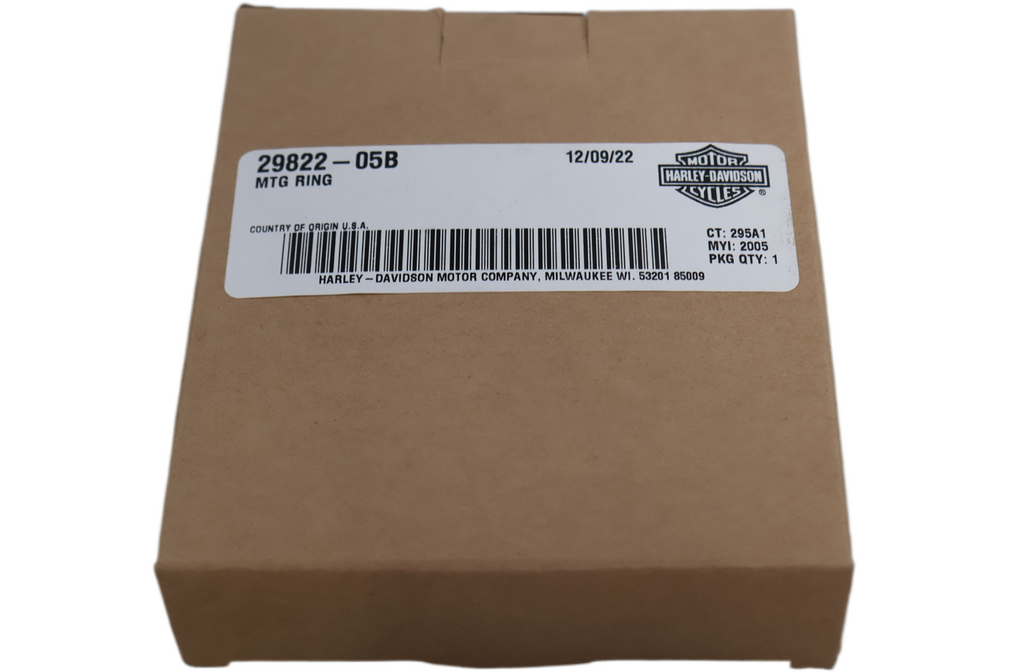 29822-05B NEW OEM 2009-2010 HARLEY-DAVIDSON FXDFSE/2 AIR CLEANER MOUNTING RING