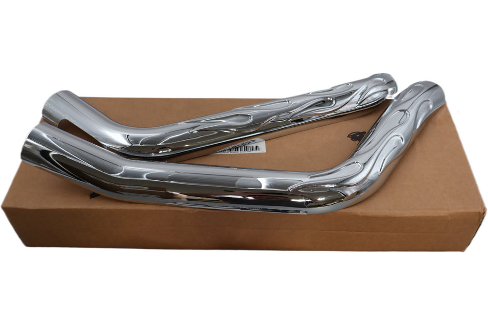 65866-05 NEW OEM 2000-2006 HARLEY-DAVIDSON HERITAGE SOFTAIL FLAMES HEAT SHIELDS