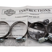 65866-05 NEW OEM 2000-2006 HARLEY-DAVIDSON HERITAGE SOFTAIL FLAMES HEAT SHIELDS