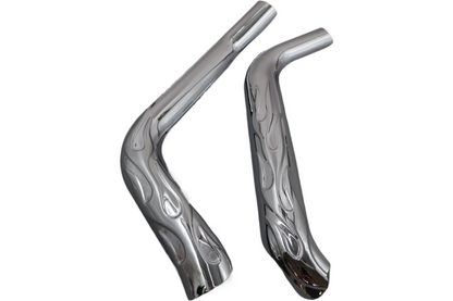 65866-05 NEW OEM 2000-2006 HARLEY-DAVIDSON HERITAGE SOFTAIL FLAMES HEAT SHIELDS
