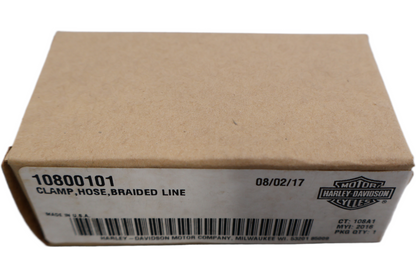 10800101 NEW OEM 2016-2017 HARLEY-DAVIDSON BREAKOUT FATBOY HOSE CLAMP BRAIDED