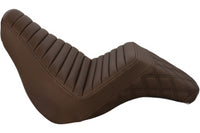 
              818-27-176BR NEW SADDLEMEN STEP UP BROWN SEAT FITS 2018-2025 HARLEY FLFB/S FXBR
            