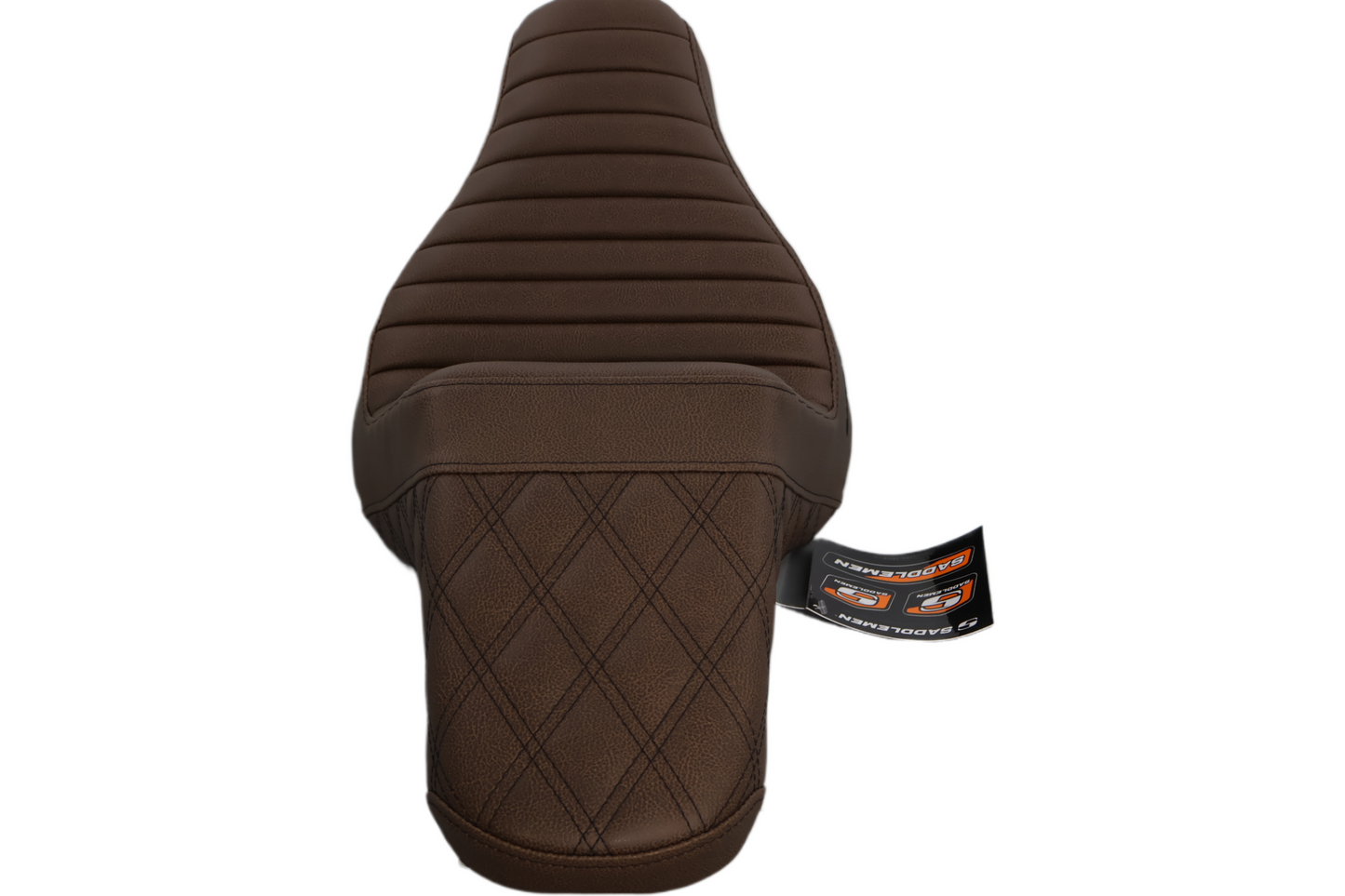 818-27-176BR NEW SADDLEMEN STEP UP BROWN SEAT FITS 2018-2025 HARLEY FLFB/S FXBR