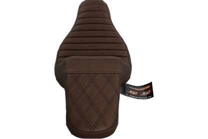 818-27-176BR NEW SADDLEMEN STEP UP BROWN SEAT FITS 2018-2025 HARLEY FLFB/S FXBR