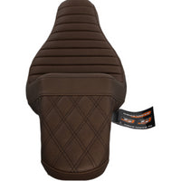 818-27-176BR NEW SADDLEMEN STEP UP BROWN SEAT FITS 2018-2025 HARLEY FLFB/S FXBR