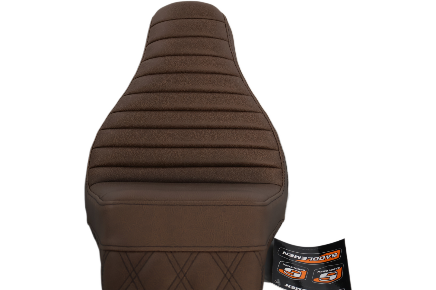818-27-176BR NEW SADDLEMEN STEP UP BROWN SEAT FITS 2018-2025 HARLEY FLFB/S FXBR