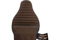 
              818-27-176BR NEW SADDLEMEN STEP UP BROWN SEAT FITS 2018-2025 HARLEY FLFB/S FXBR
            