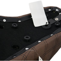 818-27-176BR NEW SADDLEMEN STEP UP BROWN SEAT FITS 2018-2025 HARLEY FLFB/S FXBR