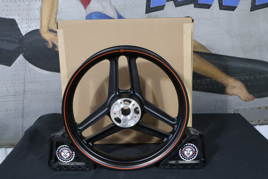 43343-10 NEW OEM 2008-2011 HARLEY-DAVIDSON XR1200 SPORTSTER FRONT WHEEL RIM 3-SP
