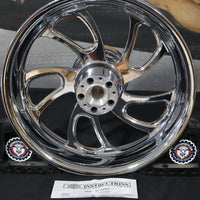 42091-09 NEW OEM 2009-2025 HARLEY-DAVIDSON TOURING BLADE CHROME REAR WHEEL