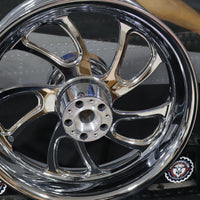 42091-09 NEW OEM 2009-2025 HARLEY-DAVIDSON TOURING BLADE CHROME REAR WHEEL