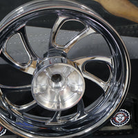42091-09 NEW OEM 2009-2025 HARLEY-DAVIDSON TOURING BLADE CHROME REAR WHEEL