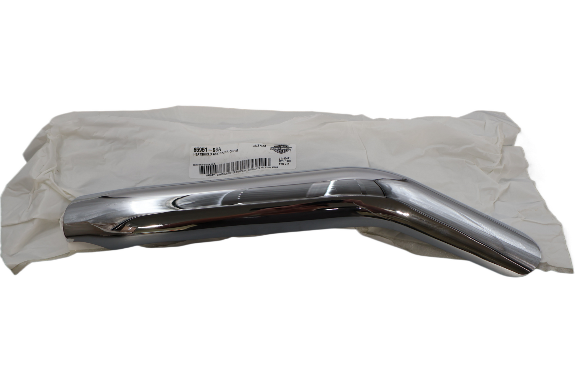 65951-98A NEW OEM 1998-2008 HARLEY-DAVIDSON TOURING RIGHT REAR HEATSHIELD