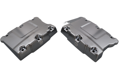 17595-10 NEW OEM 2012-2017 HARLEY-DAVIDSON SOFTAIL UPPER ROCKER COVERS SATIN PAIR