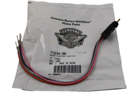 71834-98 NEW OEM 1998-2013 HARLEY-DAVIDSON TOURING REAR VOLUME SWITCH CONTROL