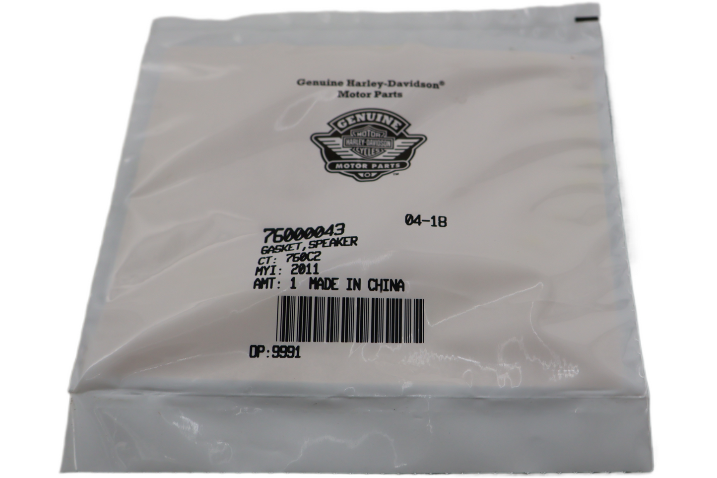 76000043 NEW OEM 2012-2013 HARLEY-DAVIDSON FLHTCUSE7/8 SPEAKER GASKET